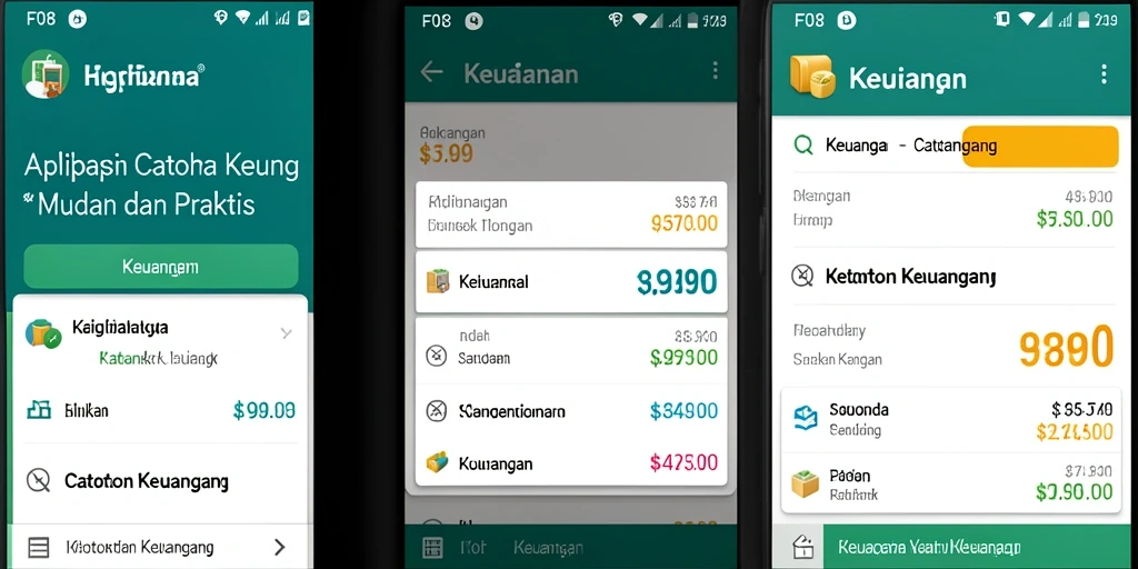 Tampilan antarmuka F08 yang sederhana dan fungsional.