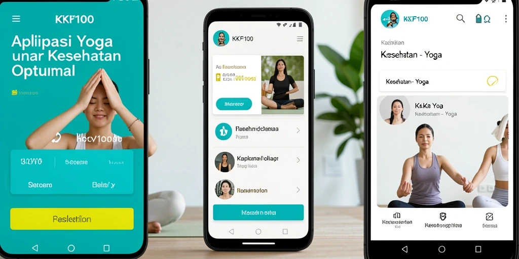 Antarmuka KPK100 yang menarik dengan berbagai fungsi Yoga.