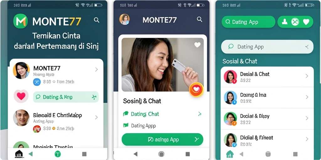 Antarmuka MONTE77 yang menarik dan user-friendly untuk kencan.